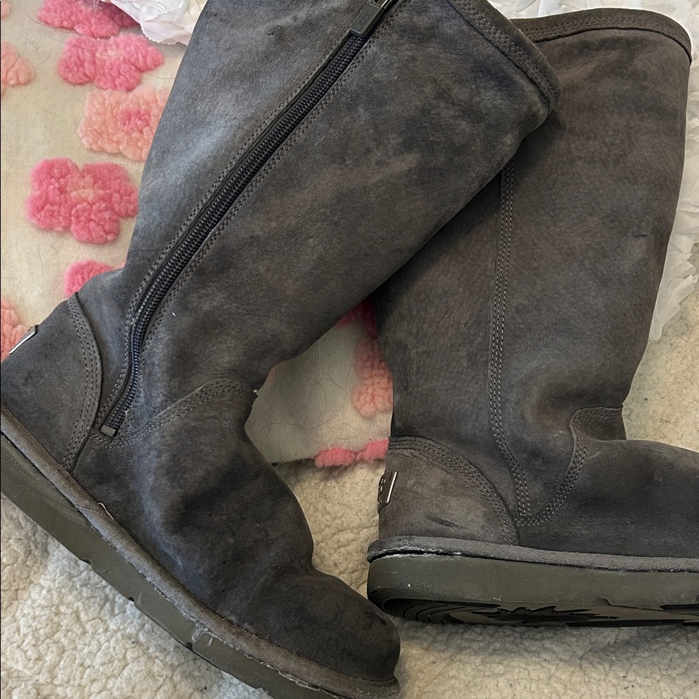 UGG Dark Gray Knee-High Boots